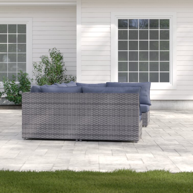 Kordell patio 2025 sectional with cushions